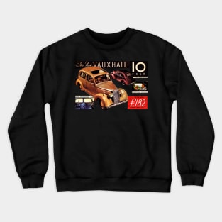 Classic Vintage Vauxhall 10 Four Motor Car Motormaniac Crewneck Sweatshirt